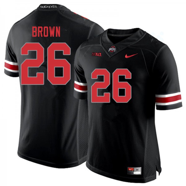 Ohio State Buckeyes #26 Cameron Brown Men Stitched Jersey Blackout